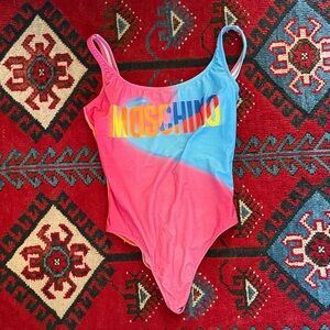 Moschino SOLD OUT Colorful ONE PIECE SWIM Swimsuit NWT SZ 40